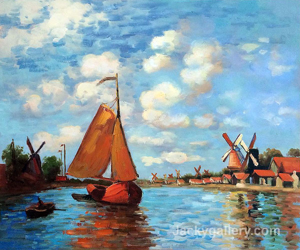 Zaan at Zaandam by Claude Monet paintings reproduction